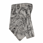 Γραβάτα-φουλάρι τύπου Ascot γκρι σκούρο - Image 3