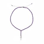 Ροζάριο με αμέθυστο ματ