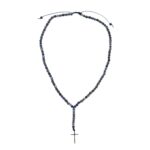 Ροζάριο με σοδαλίτη λαμπραντορίτη και αιματίτη