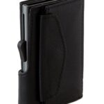 Πορτοφόλι με τσέπη για κέρματα C-secure Nero