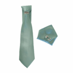 Σετ Γράβατα μετάξι πράσινο ανοιχτό
