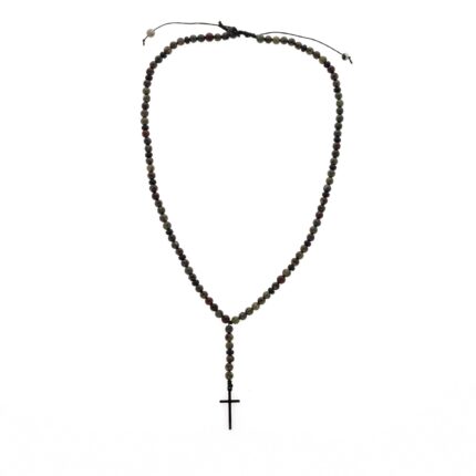 Ροζάριο με αίμα δράκου και αιματίτη