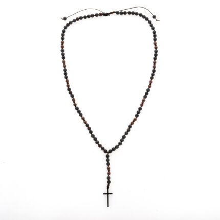Ροζάριο με tiger iron και αιματίτη